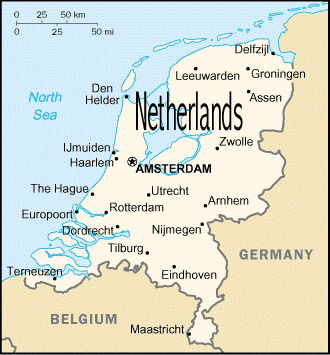 Map of Netherlands